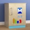 Flash Furniture Bright Beginnings Commercial Wooden Children's Kitchen Refrigerator w/ Integrated Storage MK-ME03508-GG - alternate 4